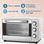 Grunkel Horno Eléctrico de Sobremesa Multifunción HR-23SILVER, 23 Litros, 1600W, 3 Funciones de Calor, 230°C, Color Plata con Detalles Inox